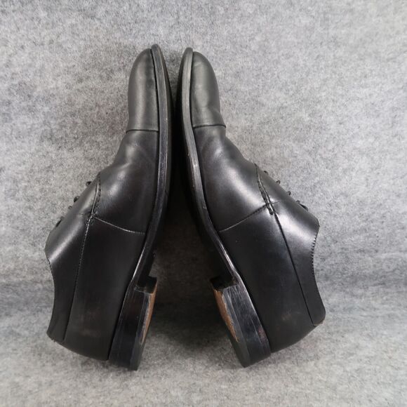 Hart Schaffner Marx Shoe Men 11 Oxford Cap Toe Formal Professional Classic Black - Picture 8 of 16